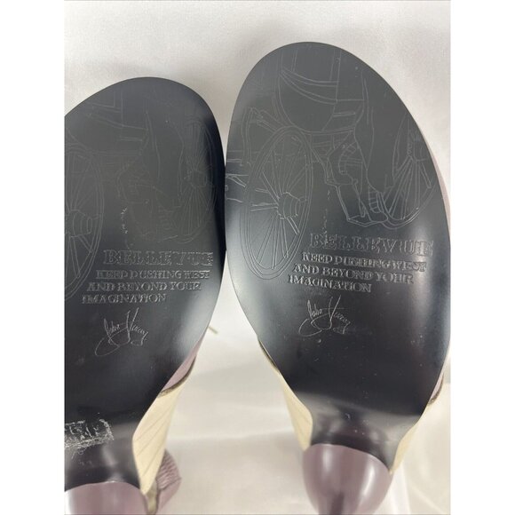 John Fluevog Bellevue Sally Skull in Lilac Heels - Picture 11 of 13